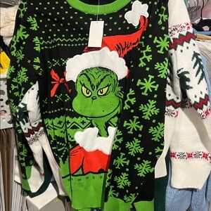Men’s Grinch Sweater size 2xl measures 25 pit new